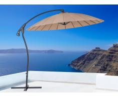 Sombrilla de jardín - Color moca - Metal - ø 258 cm – CALABRIA