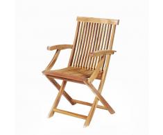 Silla de jardín - Madera - Con apoyabrazos - JAVA