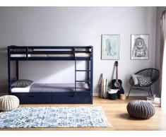 Litera de madera color azul oscuro 90x200 cm REGAT