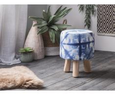Taburete en blanco/azul LONI