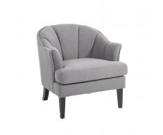Butaca tapizada - Sillón gris - ELVERUM