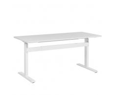 Escritorio con altura ajustable manualmente blanco 180x80 cm UPLIFT