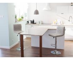Taburete de bar altura regulable beige ORLANDO