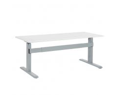 Escritorio con altura ajustable electrónicamente blanco-gris 180x80 cm UPLIFT