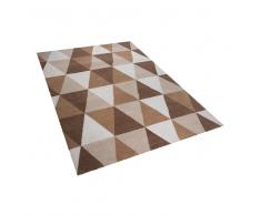 Alfombra rectangular beige 140x200 cm XANTI