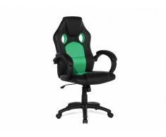 Silla de oficina - Giratoria - Piel sintética - Verde - REST