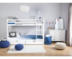 Litera de madera color blanco 90x200 cm REGAT