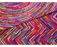 Alfombra de algodón y poliéster - Multicolor - 160 x 230 cm - MALATYA