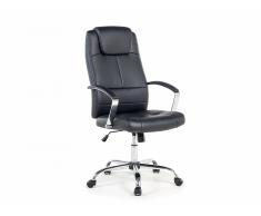 Silla de oficina - Giratoria - Piel sintética - Negro - WINNER