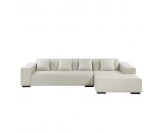 Sofá esquinero - Sofá Tapizado - Chaise longue izquierdo - Beis - LUNGO