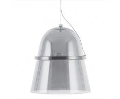 Lámpara colgante LED de vidrio gris ahumado ARDILLA