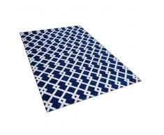 Alfombra de pelo corto 160x230 cm azul SERRES