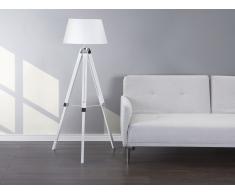 Lámpara de pie - Lámpara de salón - Blanco - MADEIRA