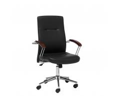 Silla de oficina negra con altura regulable ELECT