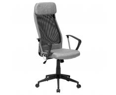 Ergonómica silla de oficina gris de altura regulable PIONEER