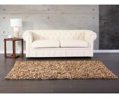 Alfombra - Piel - Shaggy - Beige - 80x150 cm- MUT