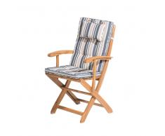 Cojín para silla JAVA/MAUI rayas multicolor