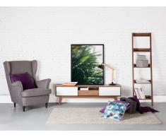 Cómoda - Mueble TV - Mueble de salón en MDF - nogal y blanco - EERIE