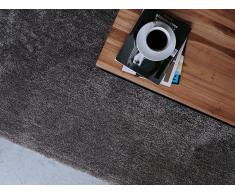 Alfombra shaggy en color gris oscuro 160x200 cm DEMRE