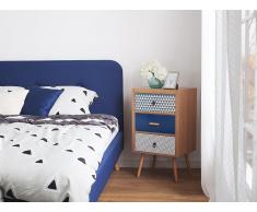 Cómoda de madera con 3 cajones, marrón, CLIFTON
