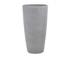 Maceta redonda gris 39 x 39 x 75 cm ABDERA