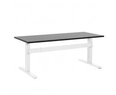 Escritorio con altura ajustable electrónicamente negro-blanco 180x80 cm UPLIFT