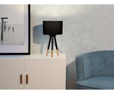 Lámpara de mesa - Lámpara de noche - Negro - TOBOL