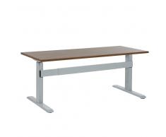 Escritorio con altura ajustable electrónicamente marrón-gris 180x80 cm UPLIFT