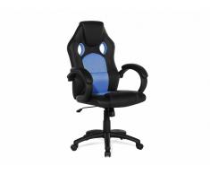 Silla de oficina - Giratoria - Piel sintética - Azul - REST