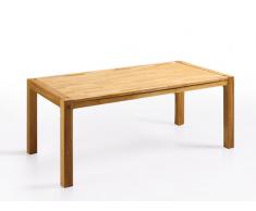 Mesa de comedor - Mesa de roble - Madera maciza - 150 cm - color marrón claro - NATURA