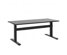 Escritorio con altura ajustable electrónicamente negro 160x70 cm UPLIFT