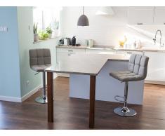 Taburete de bar altura regulable beige MARION