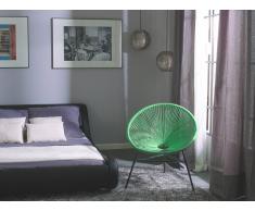 Conjunto de 2 sillas de jardín verde ACAPULCO