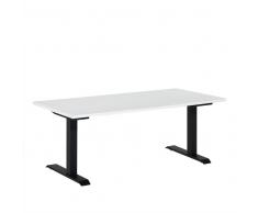Escritorio eléctrico con altura ajustable 160 x 80 cm blanco y negro, UPLIFT