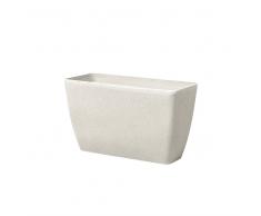 Maceta rectangular beige 74x32x45 cm BARIS