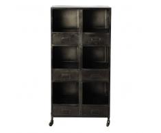 Maisons du Monde Estantería industrial con ruedas de metal An. 60 cm Clayton