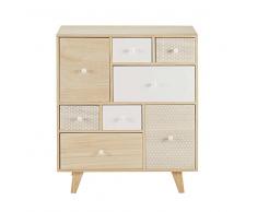 Maisons du Monde Cajonera con 8 cajones de paulonia Spring