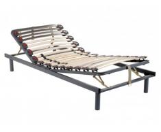 Somier articulado manual, 3 posiciones de cama - Firmeza regulable - 70x190 cm