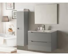 Conjunto STEFANIE - muebles para baño y espejo - Lacado gris