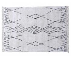 Alfombra tufted de estilo bereber de algodón MEDINA - 160 x 230 cm - Crema