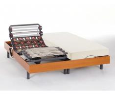 Cama eléctrica de láminas y terminales - HEDONA de NATUREA - Cerezo - 2x80x200 cm