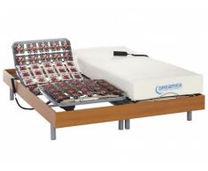 Cama eléctrica con memoria de forma HESIODE III de DREAMEA - Motor OKIN - 2x80x200 cm