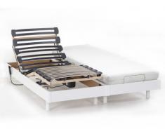 Cama articulada eléctrica NIGHT de DREAMEA - 2x80x200 cm - Blanco