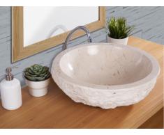 Lavabo de mármol LIME - Color crema