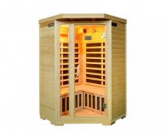 Sauna rinconera de infrarrojos 2/3 plazas ARVIKA II - Gama Prestige