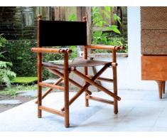 Sillón de teca y piel - KEMI
