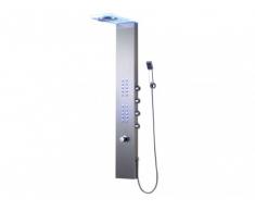 Columna de ducha de hidromasaje con leds ALUMNIA - 23x155 cm