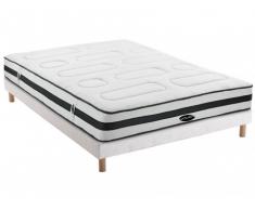 PACK Base tapizada + colchón de muelles ensacados AMARANTE de NATUREA - 160x200 cm