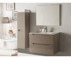 Conjunto STEFANIE - muebles para baño y espejo - Lacado topo
