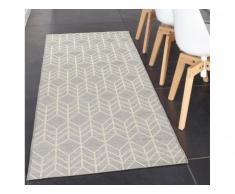 Alfombra de pasillo MORELIA - Polipropileno - 80x200 cm - Gris